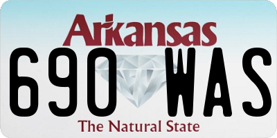 AR license plate 690WAS
