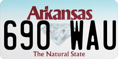 AR license plate 690WAU