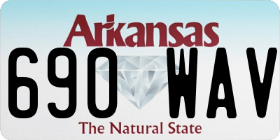 AR license plate 690WAV