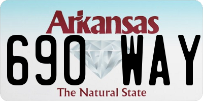 AR license plate 690WAY