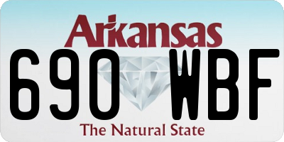 AR license plate 690WBF