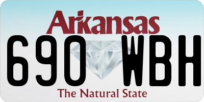 AR license plate 690WBH