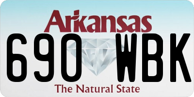 AR license plate 690WBK