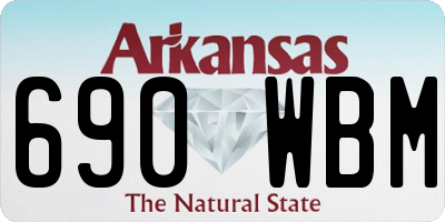 AR license plate 690WBM