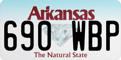 AR license plate 690WBP