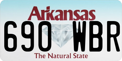 AR license plate 690WBR