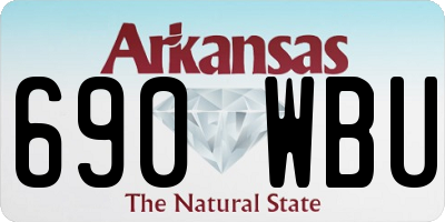 AR license plate 690WBU
