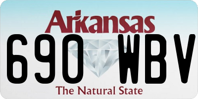 AR license plate 690WBV