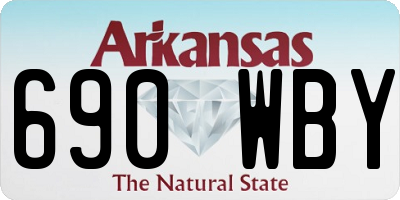 AR license plate 690WBY