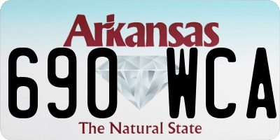 AR license plate 690WCA