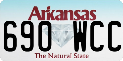 AR license plate 690WCC