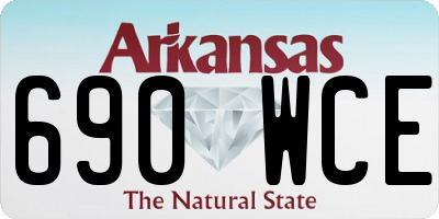 AR license plate 690WCE