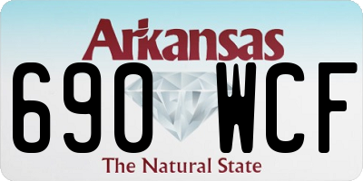 AR license plate 690WCF