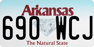 AR license plate 690WCJ