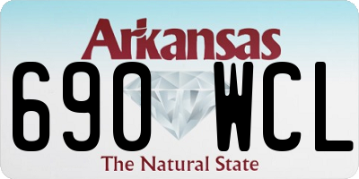 AR license plate 690WCL