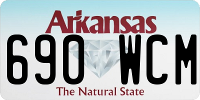 AR license plate 690WCM