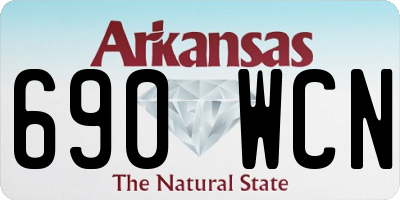 AR license plate 690WCN