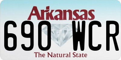 AR license plate 690WCR