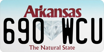 AR license plate 690WCU
