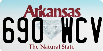 AR license plate 690WCV