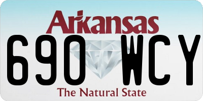 AR license plate 690WCY