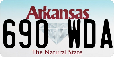 AR license plate 690WDA