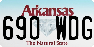 AR license plate 690WDG