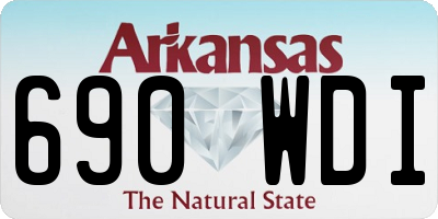 AR license plate 690WDI