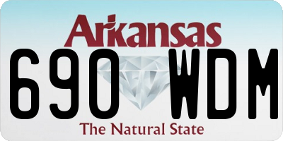 AR license plate 690WDM
