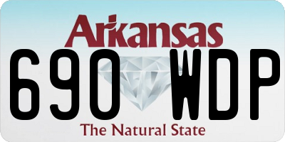 AR license plate 690WDP
