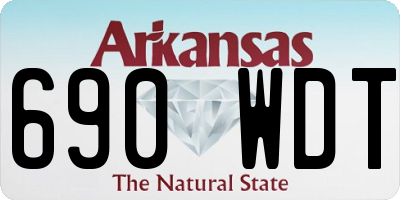 AR license plate 690WDT