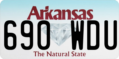 AR license plate 690WDU