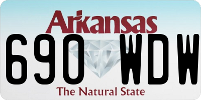 AR license plate 690WDW