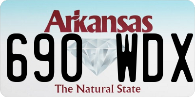 AR license plate 690WDX
