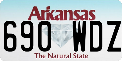 AR license plate 690WDZ