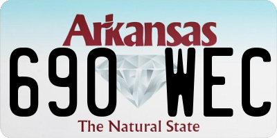 AR license plate 690WEC