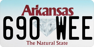 AR license plate 690WEE
