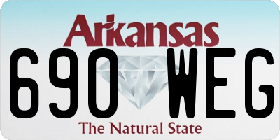 AR license plate 690WEG