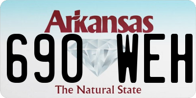 AR license plate 690WEH
