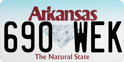 AR license plate 690WEK