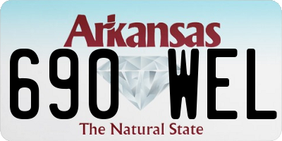 AR license plate 690WEL