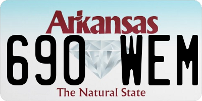AR license plate 690WEM