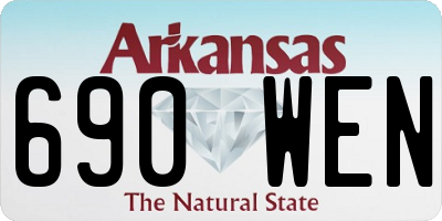 AR license plate 690WEN