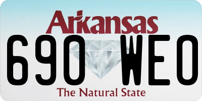 AR license plate 690WEO