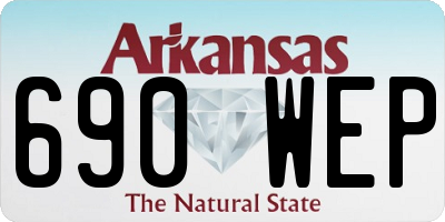 AR license plate 690WEP