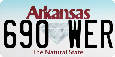 AR license plate 690WER