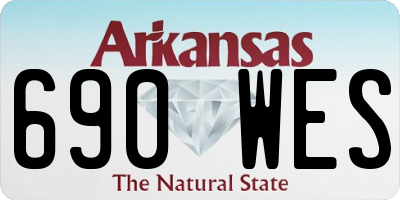 AR license plate 690WES