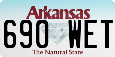 AR license plate 690WET