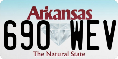 AR license plate 690WEV