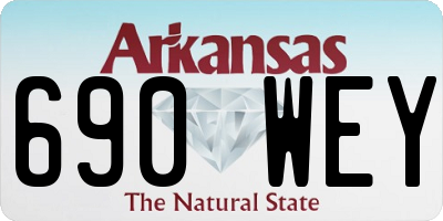 AR license plate 690WEY